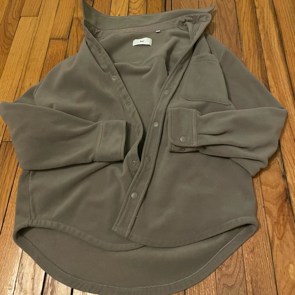 TNA Women's Taupe Button-Down Shirt